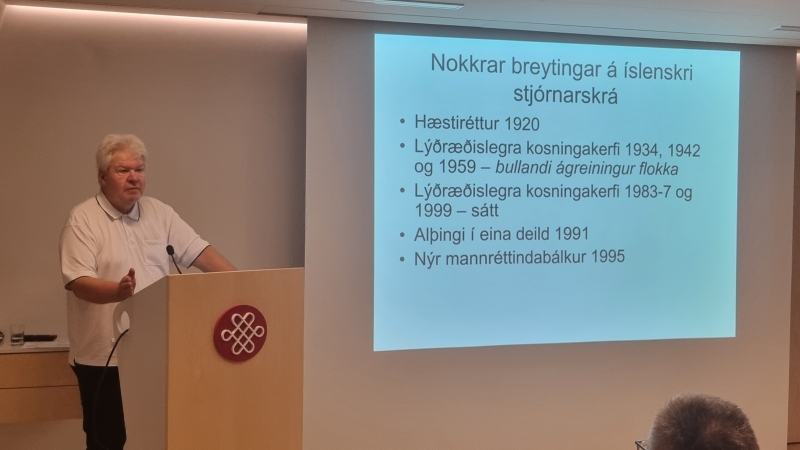 Safnanótt á Þjóðskjalasafni 2024. Ólafur Þ. Harðarson.