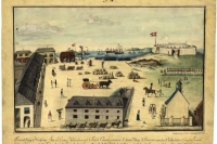 Höfnin í Christiansted á St. Croix 1815
